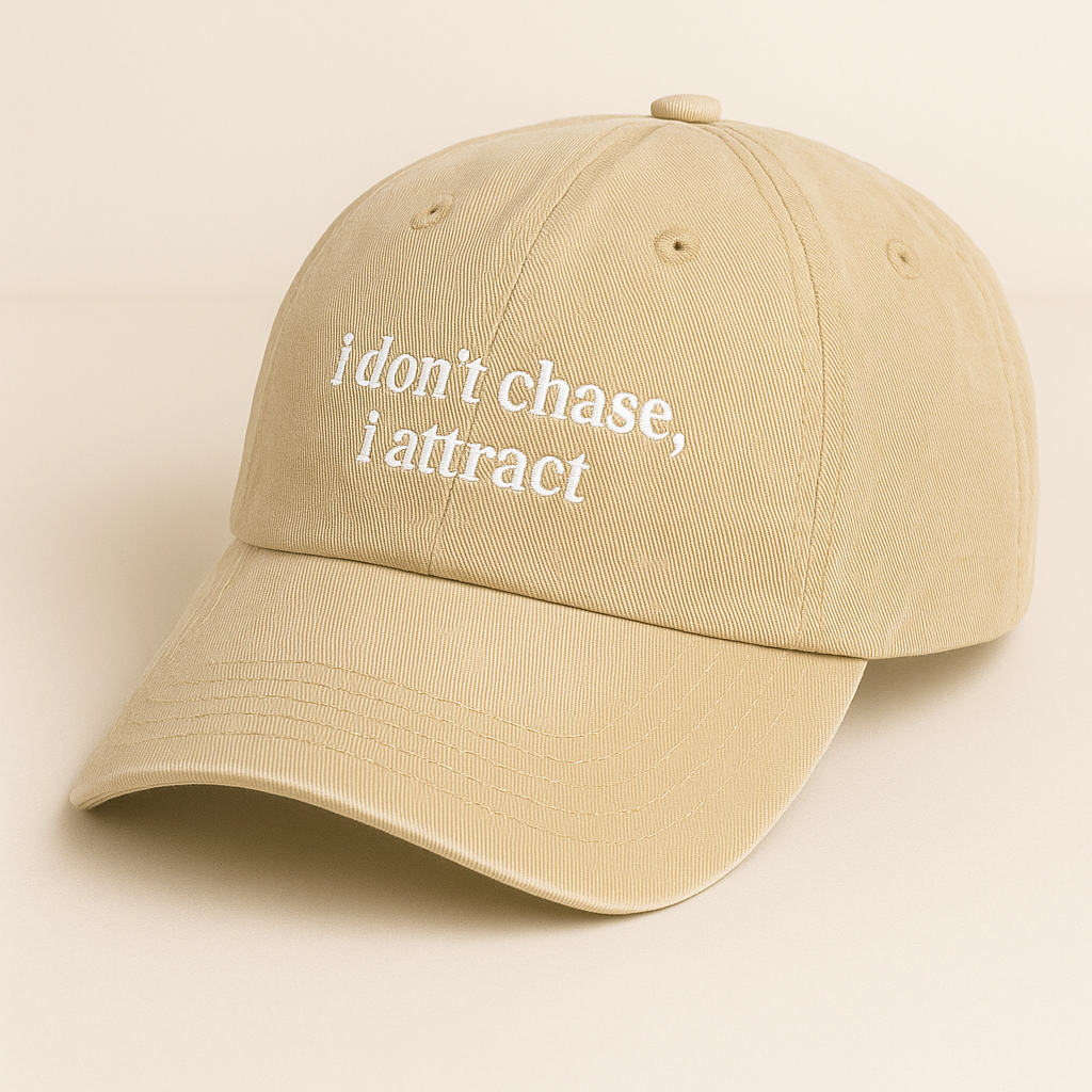 I don't chase, I attract Cap